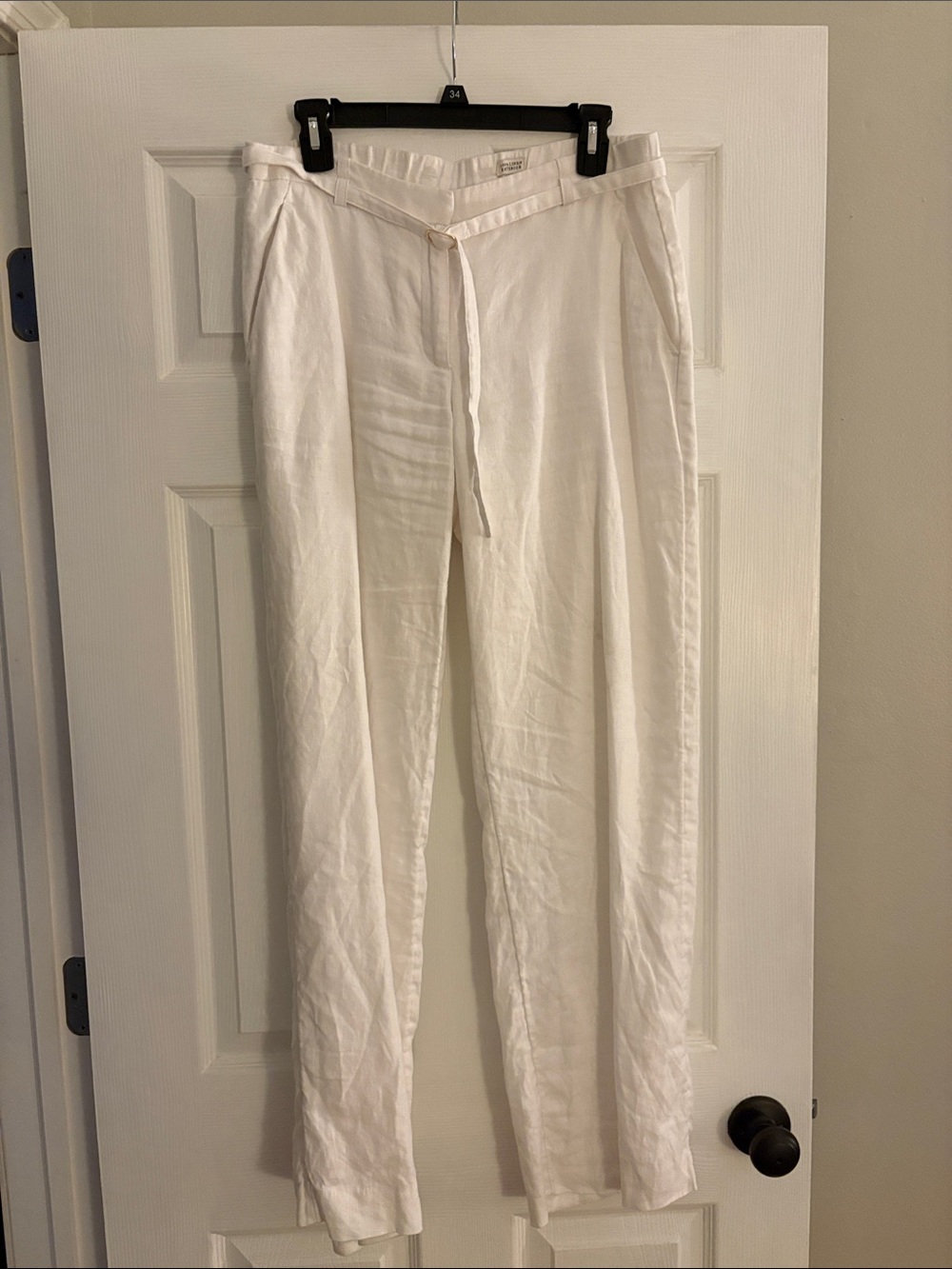 Abercrombie White Linen Pants
